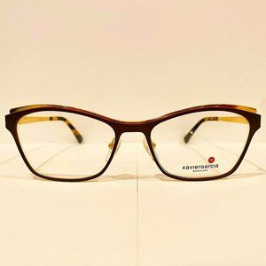 XAVIER GARCIA HELEN IN COL 01 (GOLD/BROWN) OPTICAL FRAME - BRAND NEW